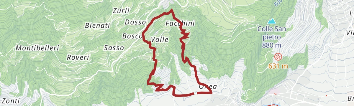 Route map: Rampe delle Idee